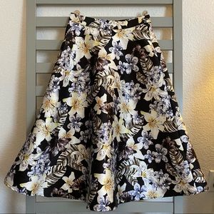 A line midi skirt